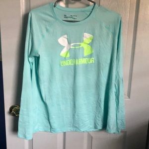 Light teal Under Armor shirt